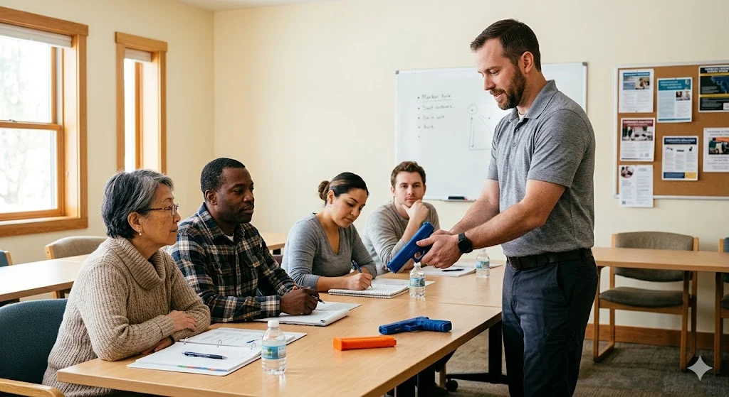 Firearms training classroom in South Florida