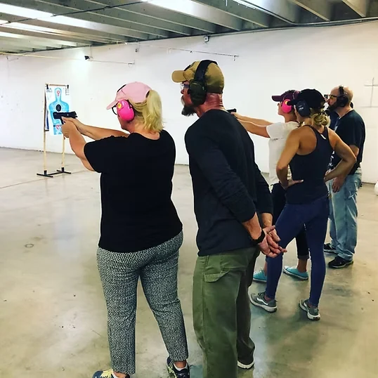 Private firearms coaching outdoors